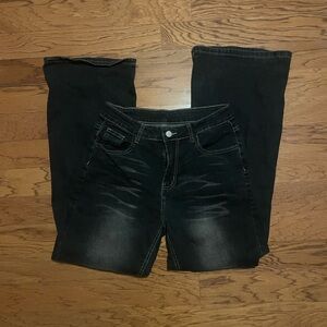 Stretchy Flared black jeans